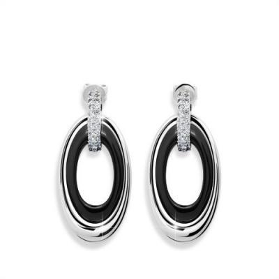 509 Stříbrné náušnice MODESI QJERQY6140KL Earring | MODESI