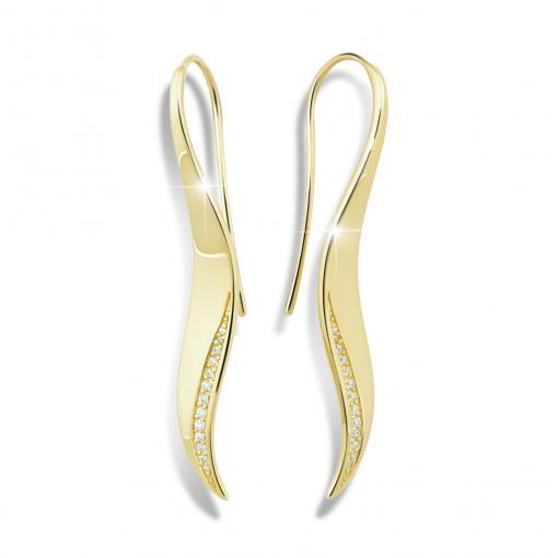 Náušnice MODESI M26004 Earring Gold plated