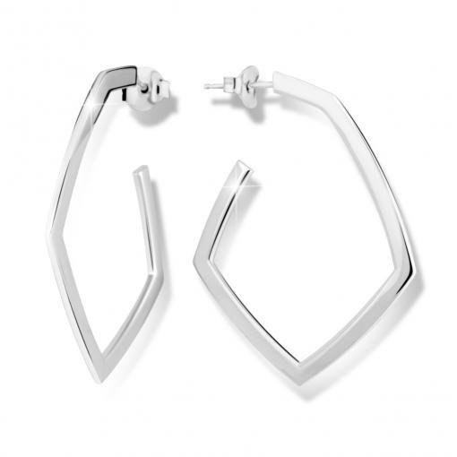 Náušnice MODESI M26012 Earring Rhodium plated