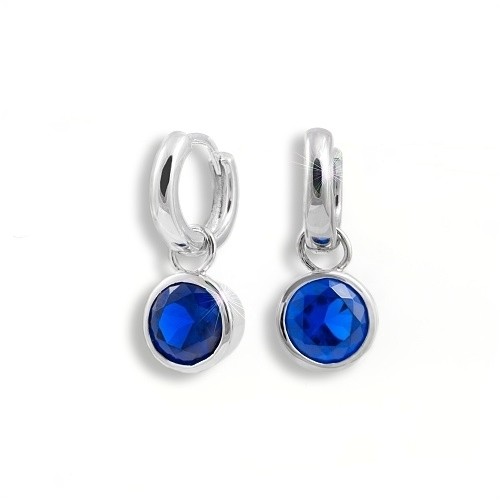 Stříbrné náušnice MODESI QJERY3928LW Earring Dark blue | MODESI