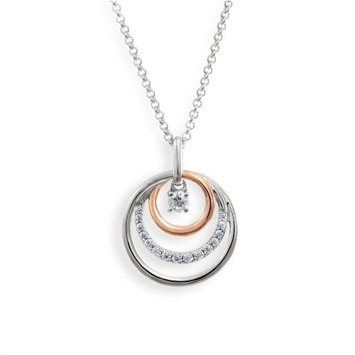Stříbrný náhrdelník MODESI J328CZ R Necklace | MODESI